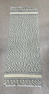 Rag Rug - Gray and Cream