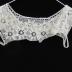 White cotton crocheted yoke for small chemise