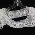 White cotton crocheted yoke for small chemise