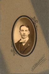 Black and white photograph of Ruben Gunderson