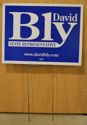 David Bly yard sign
