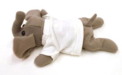 Malt-O-Meal stuffed elephant toy