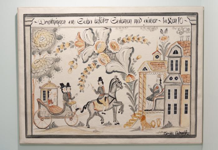 Folk Painting by Birgitta Hedengren: Painting