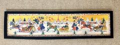 Winter Scene with Three Dala-Horse Pulled Sleighs: Print