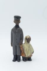 Grantofta Pottery Father and Child: Figurine