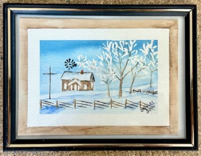 Watercolor Painting of Pastor's House: Painting