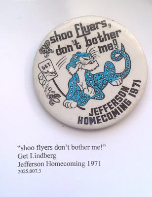 Homecoming button Jefferson HS 1971