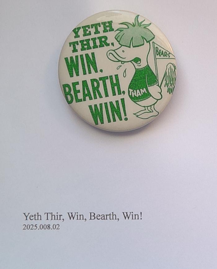 Yeth Thir, Win, Bearth, Win!