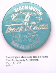 Pinback button, Track o Rama 1972
