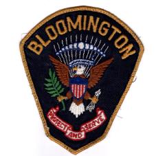 Bloomington Police uniform shoulder patch