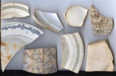 8 Ceramic Sherds from White Bear Lake Yacht Club
