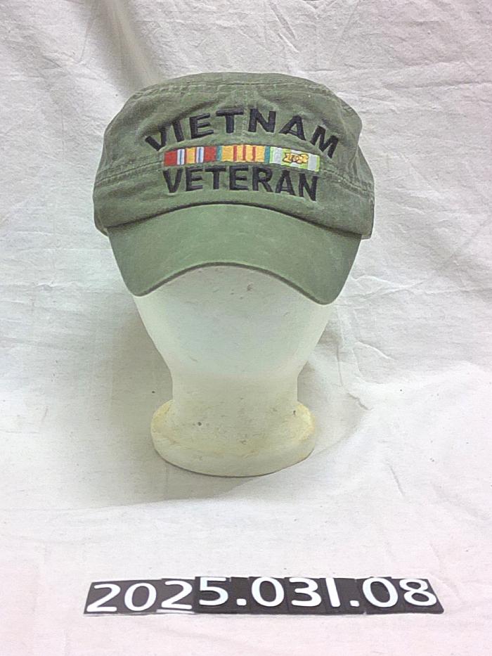 Vietnam Veteran green baseball cap