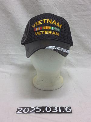 Vietnam Veteran Black Baseball Cap