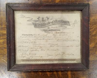 Marriage Certificate