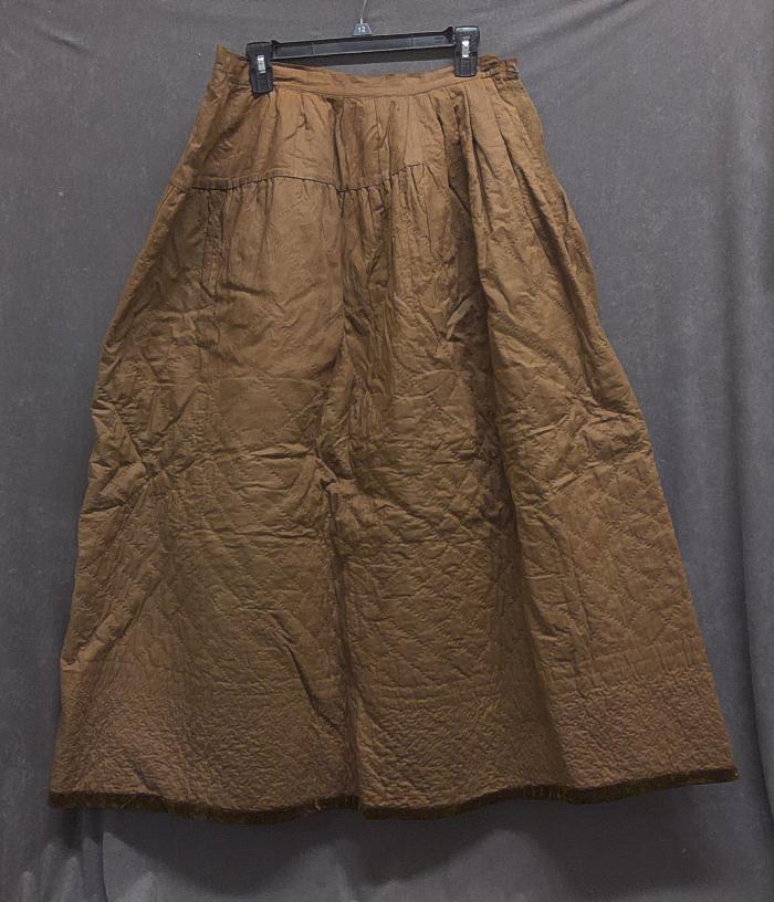 Quilted winter petticoat