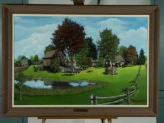 Gammelgården Landscape Painting: Painting
