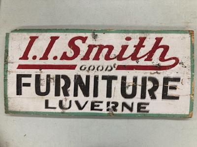 I. I. Smith Furniture sign
