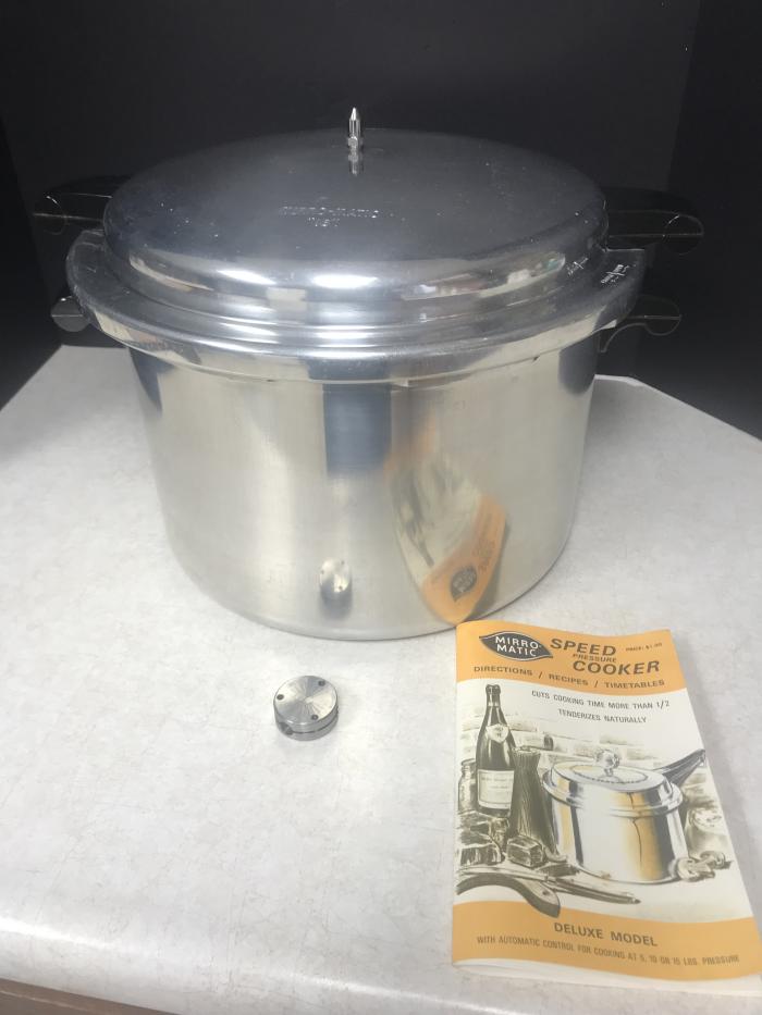 Mirro Matic Pressure Cooker with valve relief