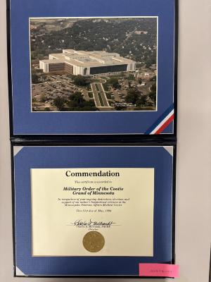 Commendation Certificate