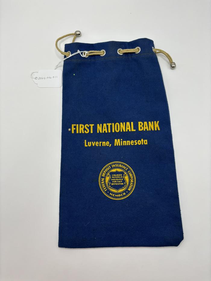 Bag, Deposit, First National Bank of Luverne