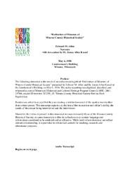 Dedication of Museum of Winona County Historical Society