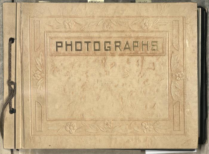 1940s photo album belonging to Jane Jackson with many Jackson family pictures