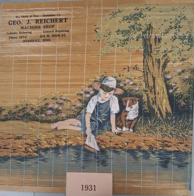 1931 Geo. J. Reichart Machine Shop Calendar