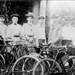 Burwell Family Bicyclists, 1898