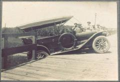 Photograph of Car on Plymouth Road Bridge