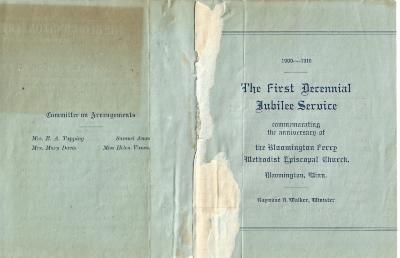 The First Decennial Jubilee Service