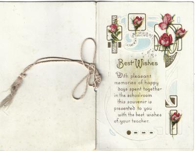 Bloomington Ferry School, Dist. 14 1917 souvenir card