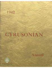 Cyrus High School 1942 yearbook "The Cyrusonian" Cyrus, Minnesota