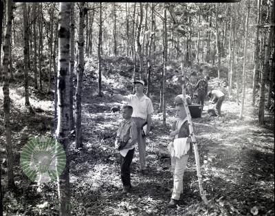 21 Boy Scouts Attending Wilderness Camp. Park Rapids, Minnesota