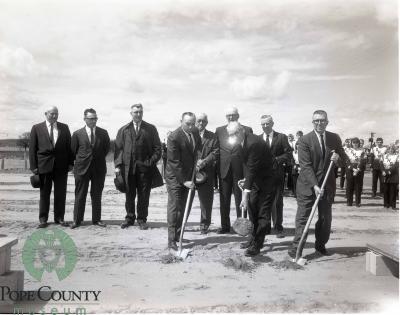 First Shovels Of Dirt Dug By Herb Bly, James E. Barsness and Henry Foelschow