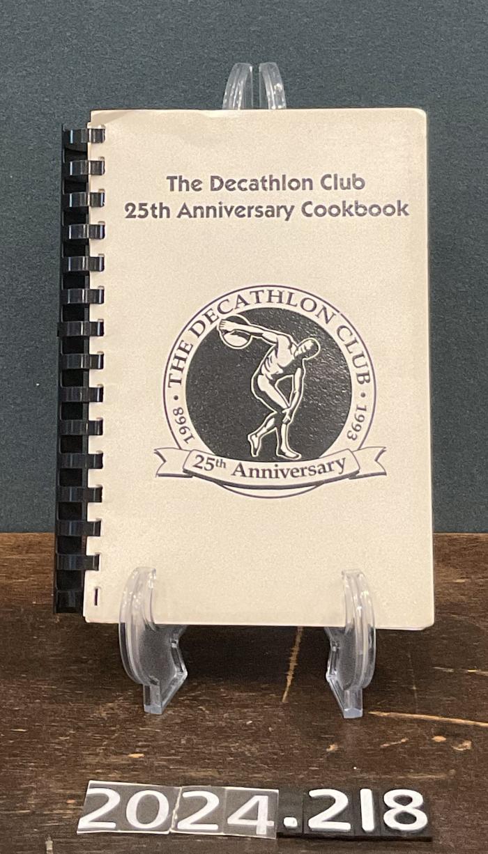 The Decathalon Club 25th Anniversary Cookbook 1968-1993