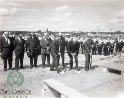 First Shovels Of Dirt Dug By Herb Bly, James E. Barsness and Henry Foelschow