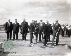 First Shovels Of Dirt Dug By Herb Bly, James E. Barsness and Henry Foelschow