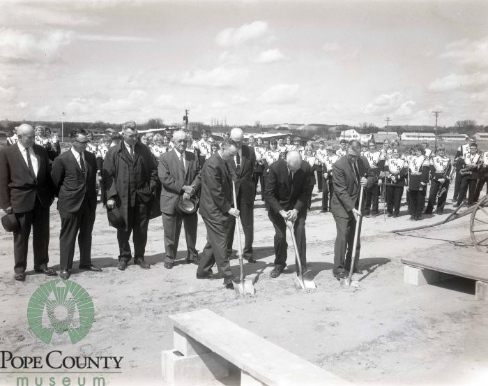 First Shovels Of Dirt Dug By Herb Bly, James E. Barsness and Henry Foelschow