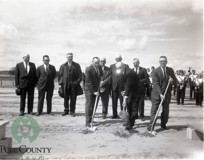 First Shovels Of Dirt Dug By Herb Bly, James E. Barsness and Henry Foelschow
