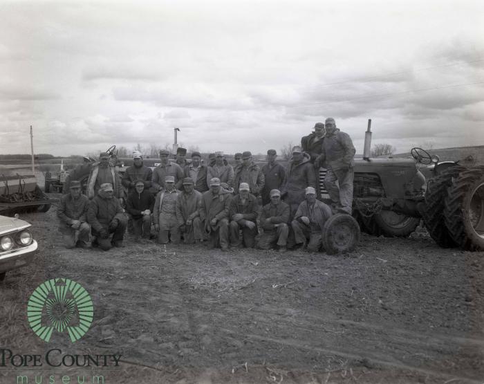 Twenty-Two Farmers Of The Barsness Lutheran Church On Swenson Family Farm