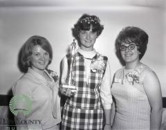 Pope county Dairy princess Janet Neumann with her attendants Brenda Rittgers and Ruth Olson