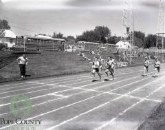 Nelson of Alexandria and Bob Lommel of Glenwood Running in 220- yard dash