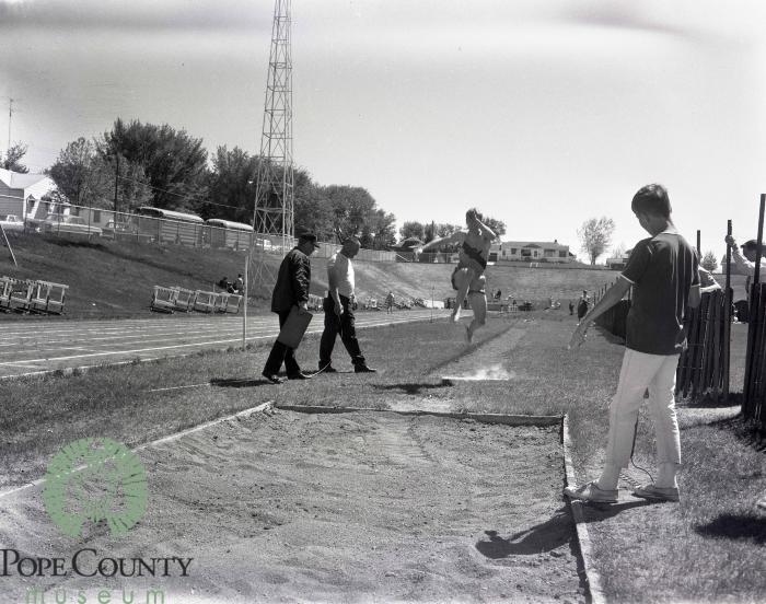 Rod Brandt of Glenwood competing in Long Jump 