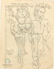 Cyrus High School 1945 yearbook "The Cyrusonian" Cyrus, Minnesota
