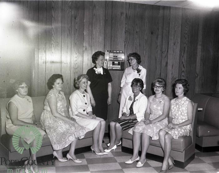 Jennie Wilson, Pauline LaCroix, Doris Stumpf, Olga Store, Doris Thorson, Helen Hagen and Helen Hegg. 
