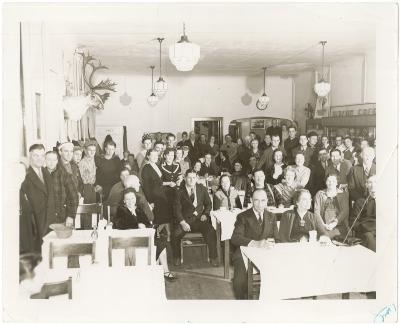 Hixson Hotel Dining Room During Armistace Day Blizzard