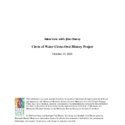 Jim Ouray Circle of Water Circus Oral History