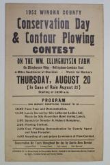 1953 Conservation Day & Contour Plowing Contest Poster