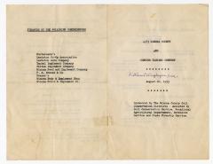 1953 Winona County and Contour Plowing Contest Program