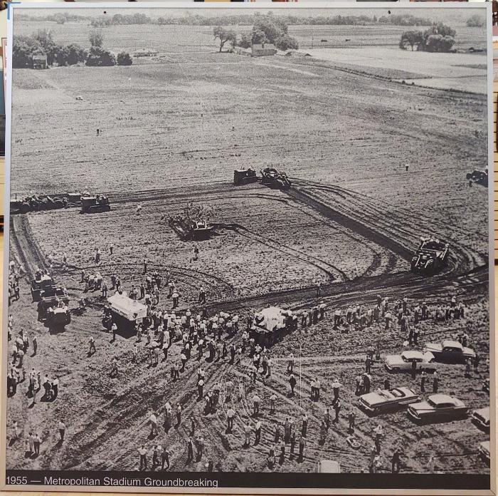Metropolitan Stadium groundbreaking, 1955